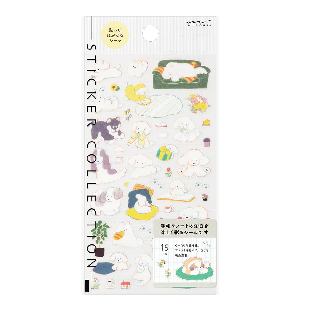Midori - Diary Stickers - Dog Colour-Sticker-DutchMills