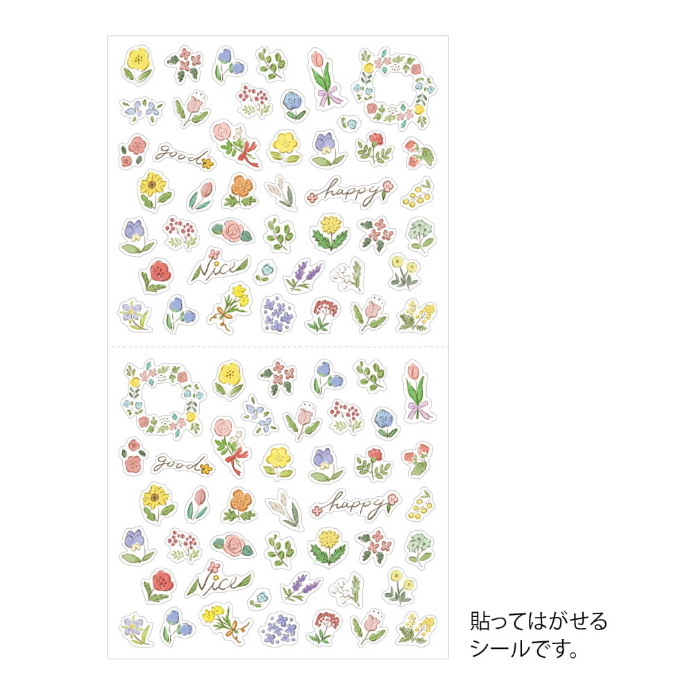 Midori - Diary Stickers - Wild Flowers-Sticker-DutchMills
