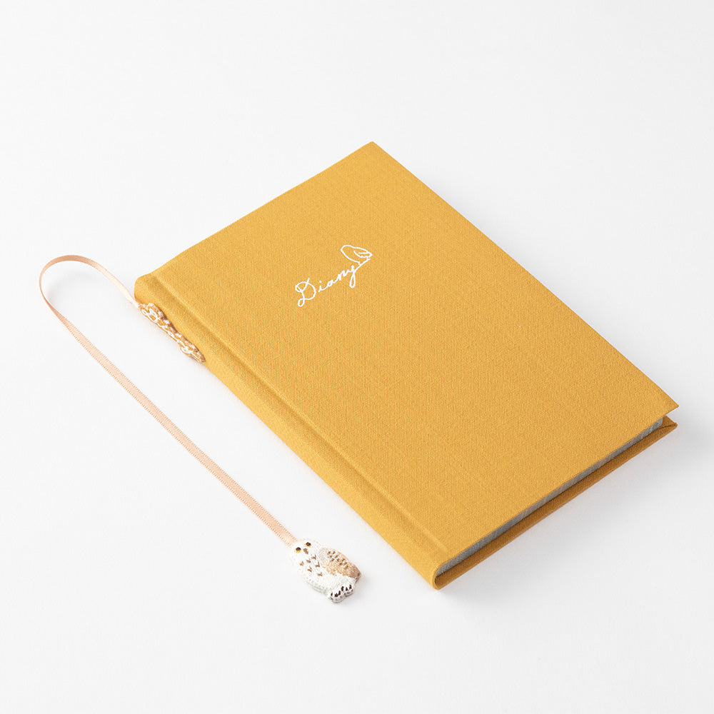 Midori - Diary with Embroidered Bookmark Owl-Dagboek-DutchMills