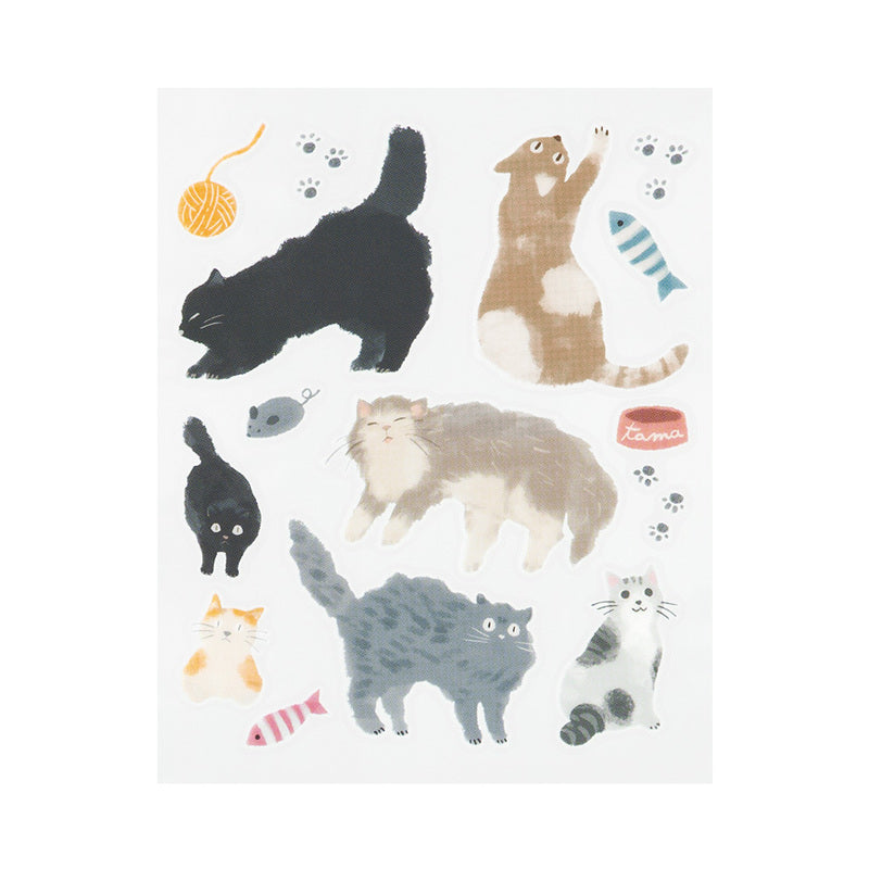 Midori - Glossy Transfer Sticker - Cat-Sticker-DutchMills