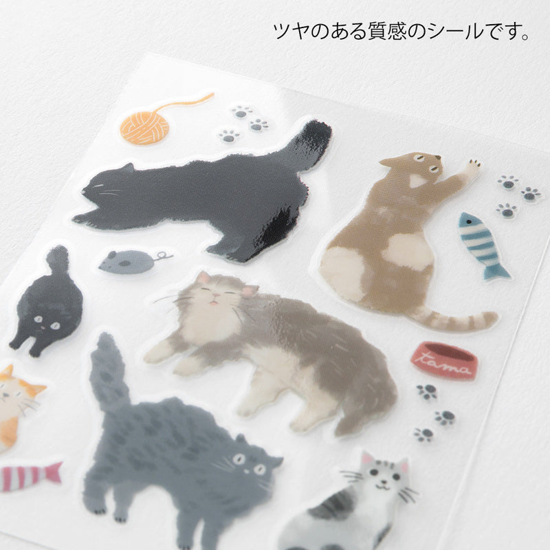 Midori - Glossy Transfer Sticker - Cat-Sticker-DutchMills