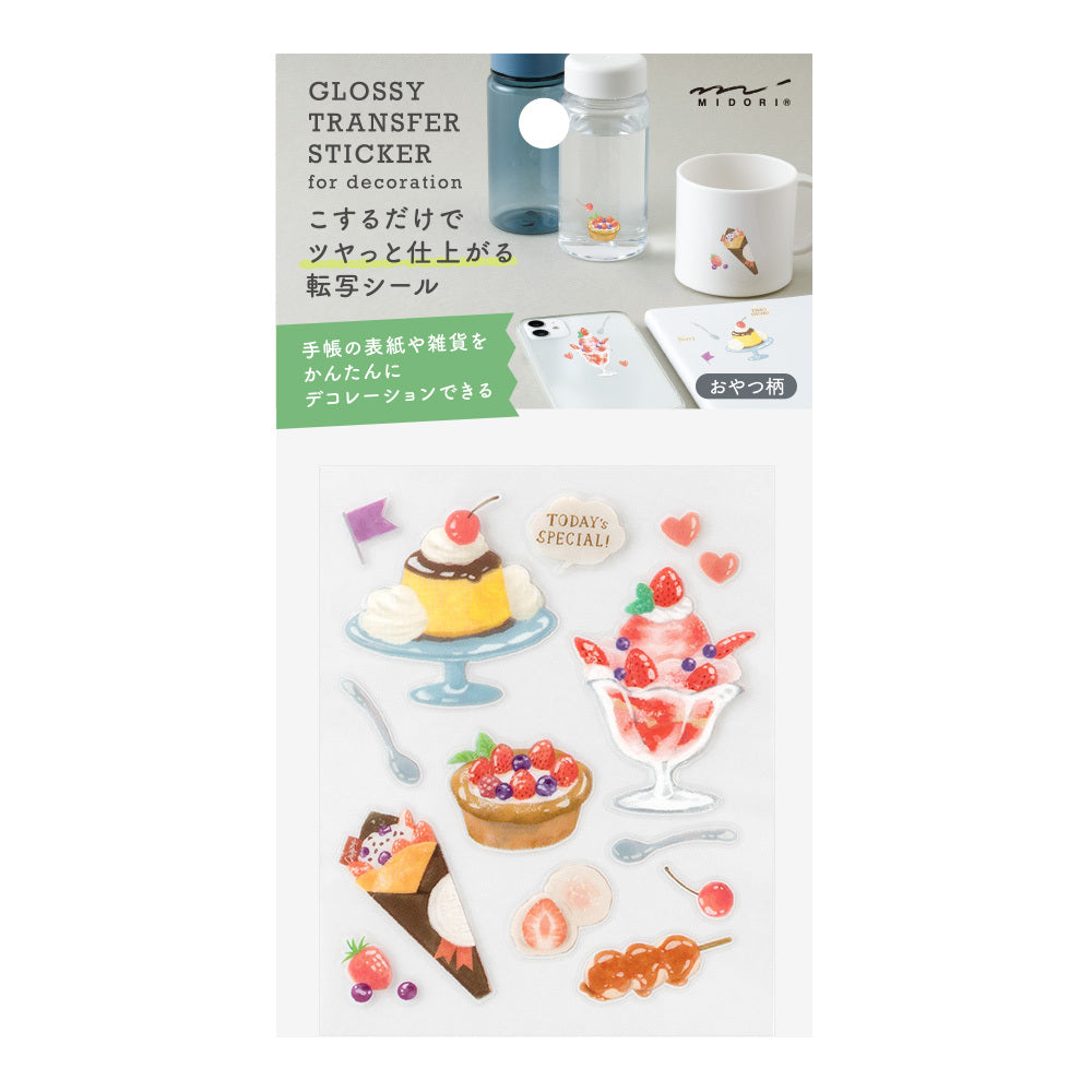 Midori - Glossy Transfer Sticker - Snack-Sticker-DutchMills
