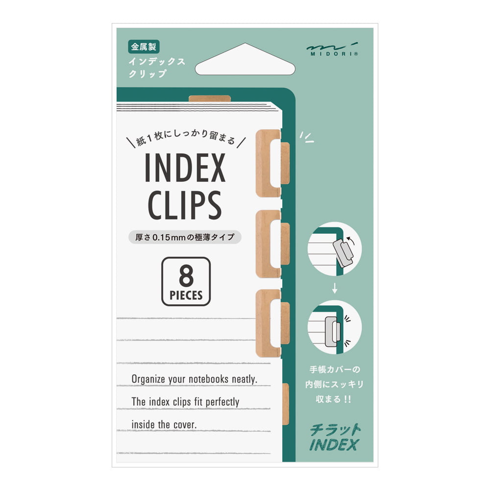 Midori - Index Clip Chiratto Orange-Index clips-DutchMills
