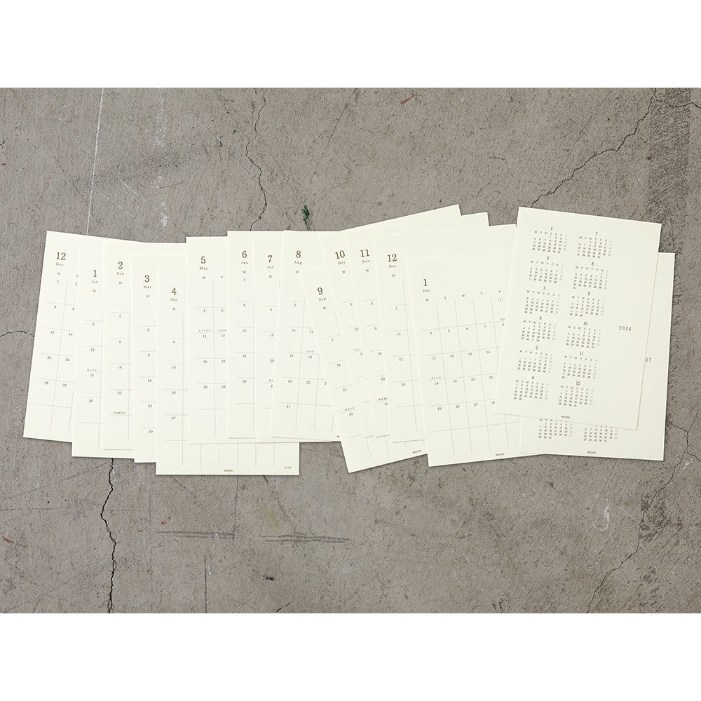 Midori - MD Diary Stickers 2026 L-Kalender-DutchMills