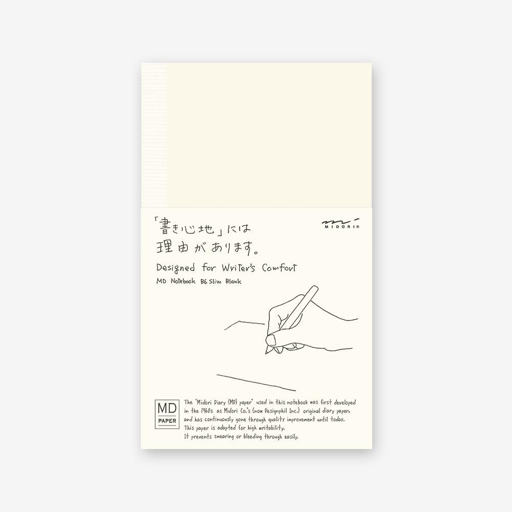 Midori - Notebook B6 Slim Blank-Notitieboek-DutchMills