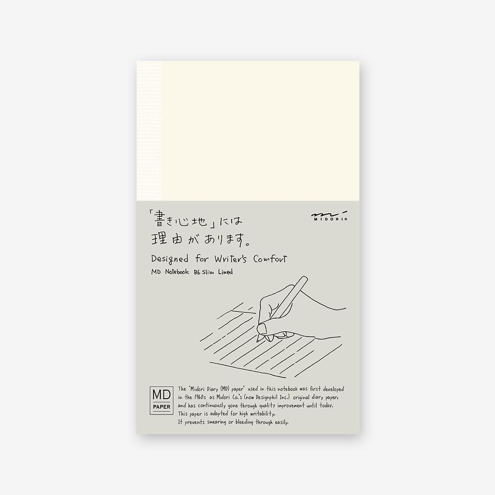 Midori - Notebook B6 Slim Ruled Lines-Notitieboek-DutchMills