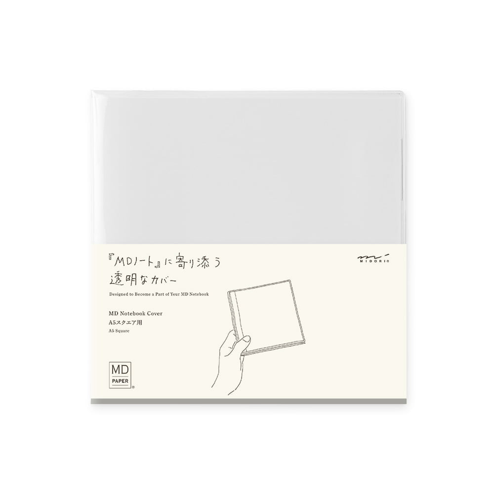 Midori - MD Notebook Cover A5 Square Clear-Cover-DutchMills