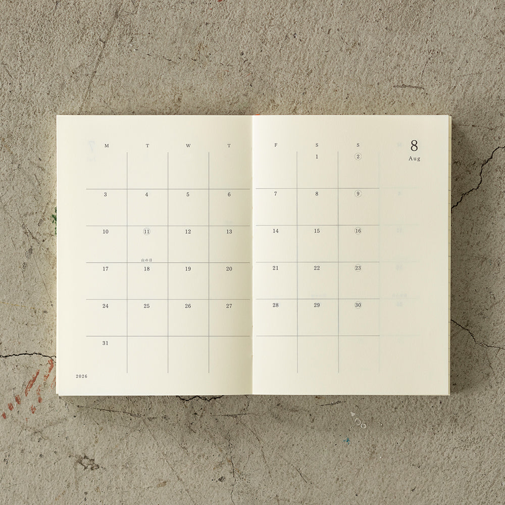 Midori - MD Notebook Diary 2026 - A6-Agenda-DutchMills