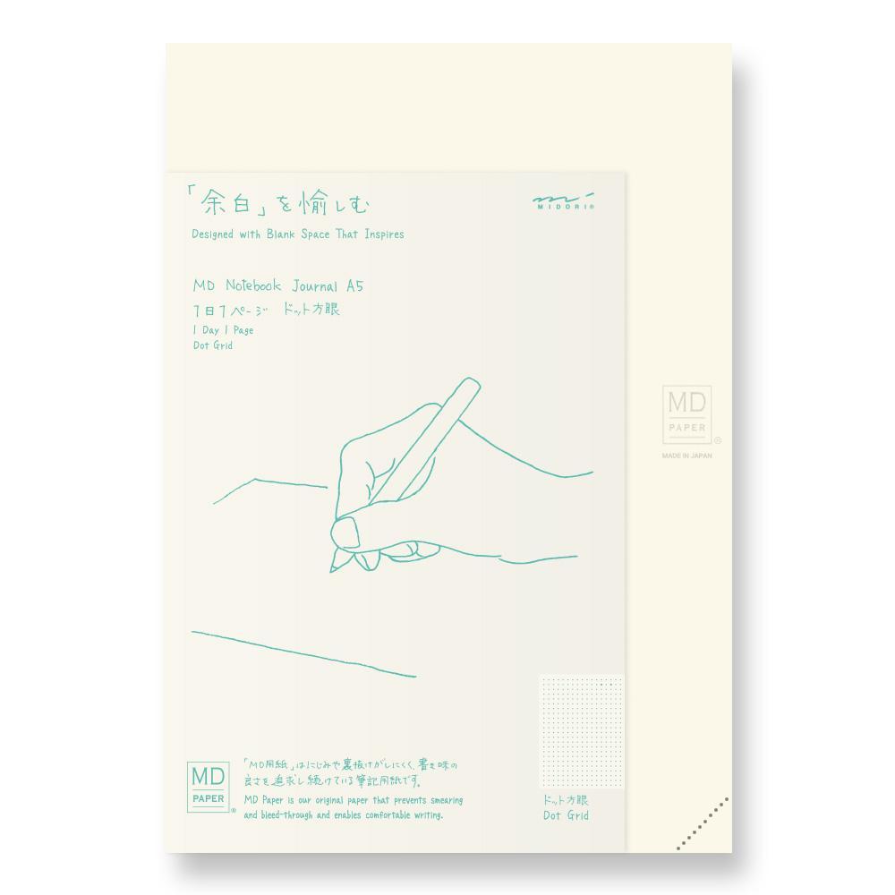 Midori - Notebook Journal Codex A5 1Day/1Page Dot Grid-Dagboek-DutchMills