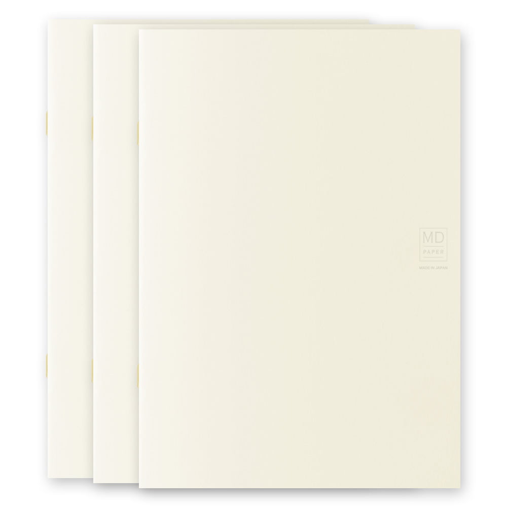 Midori - MD Notebook Light A5 Grid (3 stuks)-Notitieboek-DutchMills