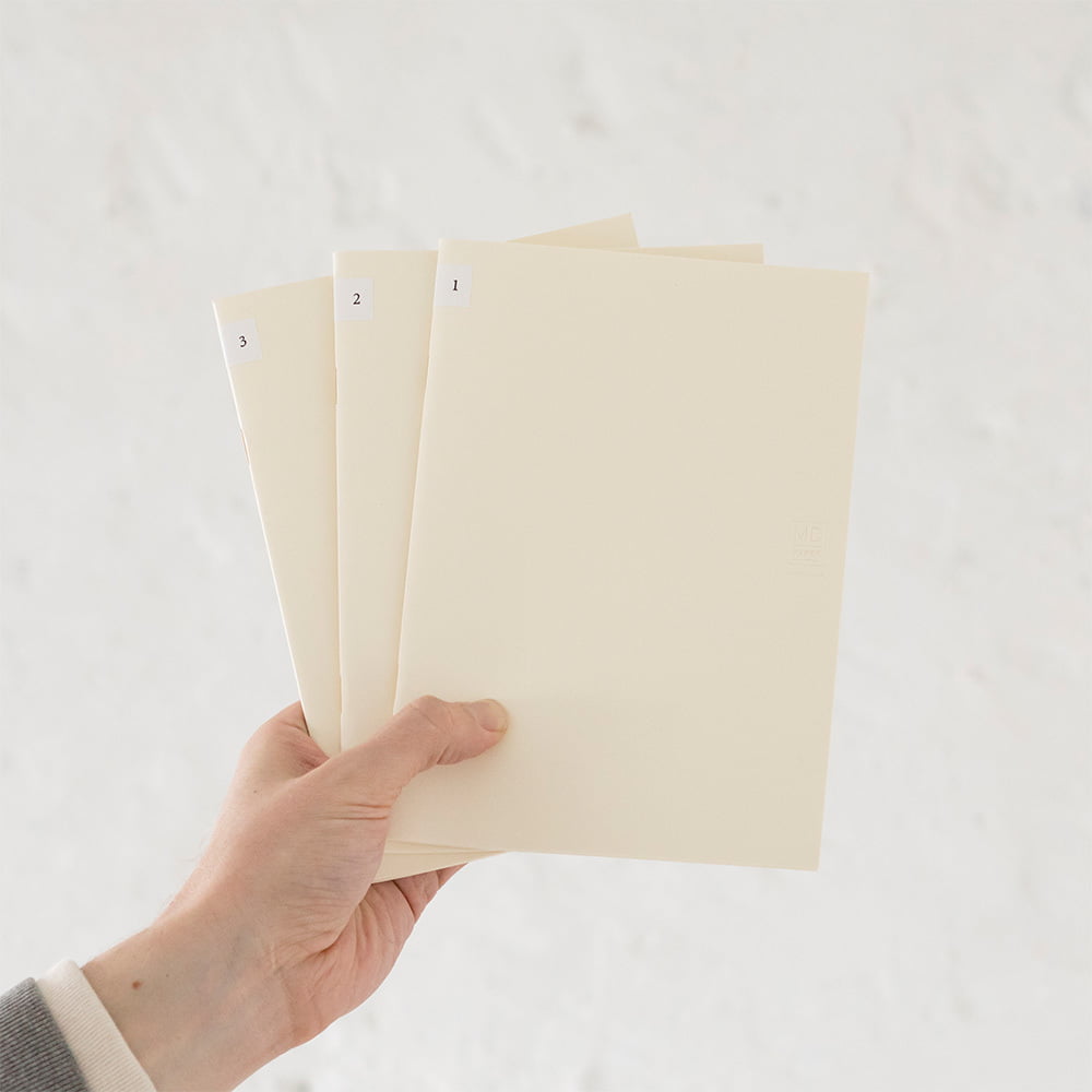 Midori - MD Notebook Light A5 Grid (3 stuks)-Notitieboek-DutchMills