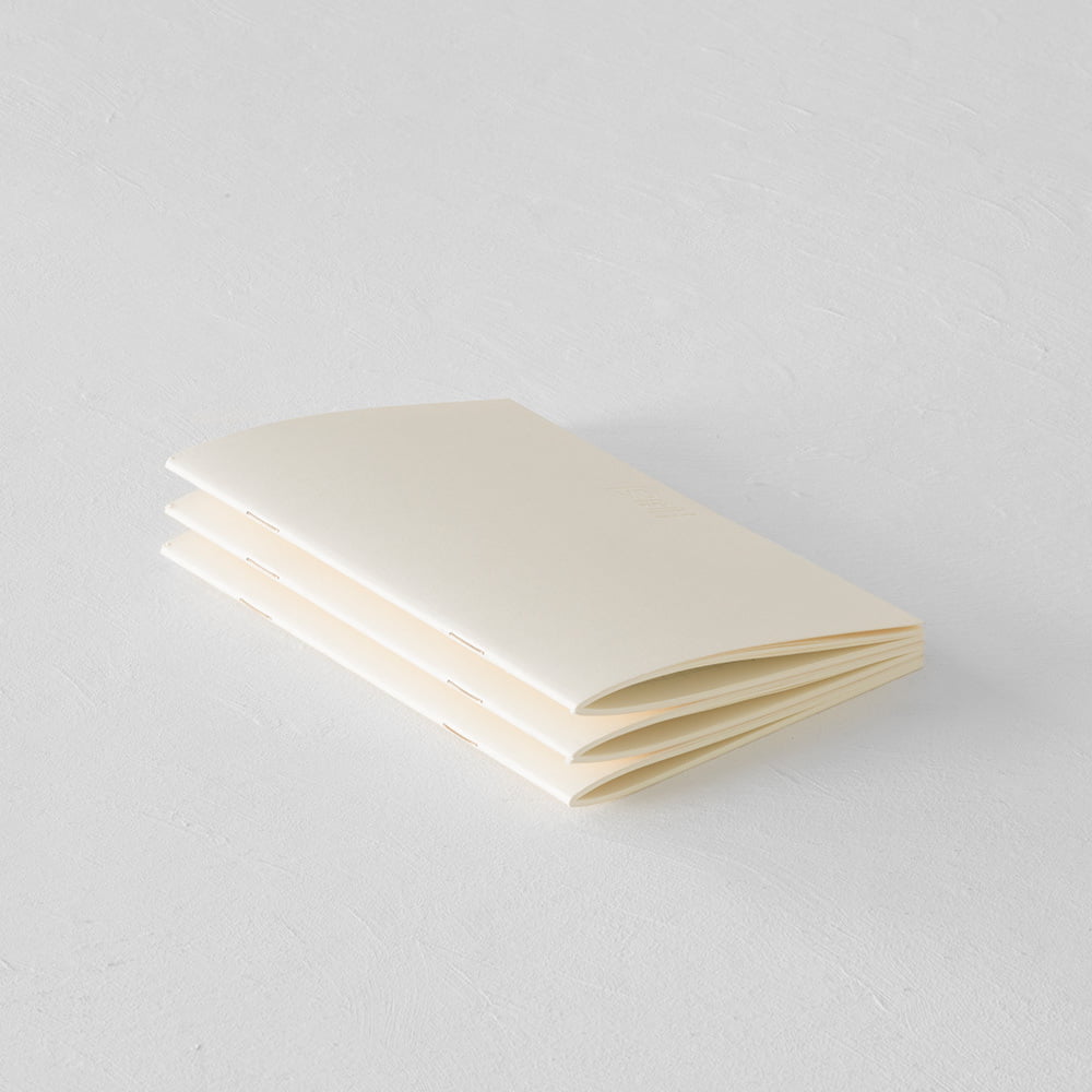 Midori - MD Notebook Light A6 Blank (3 stuks)-Notitieboek-DutchMills