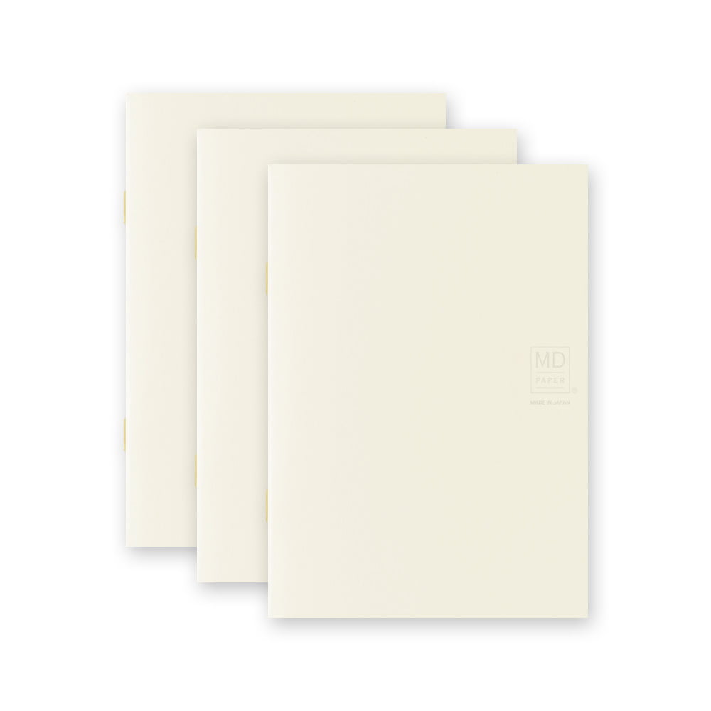 Midori - MD Notebook Light A6 Lined (3 stuks)-Notitieboek-DutchMills