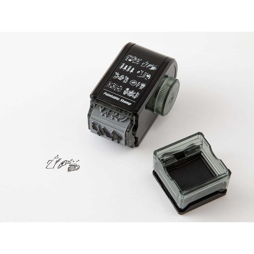 Midori - Paintable Rotating Stamp - Dial Connection-Stempel-DutchMills