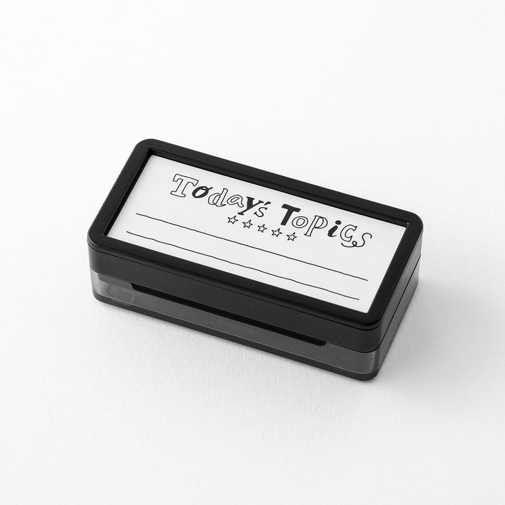 Midori - Paintable Stamp Pre-Inked Half Size Today's Topics-Stempel-DutchMills