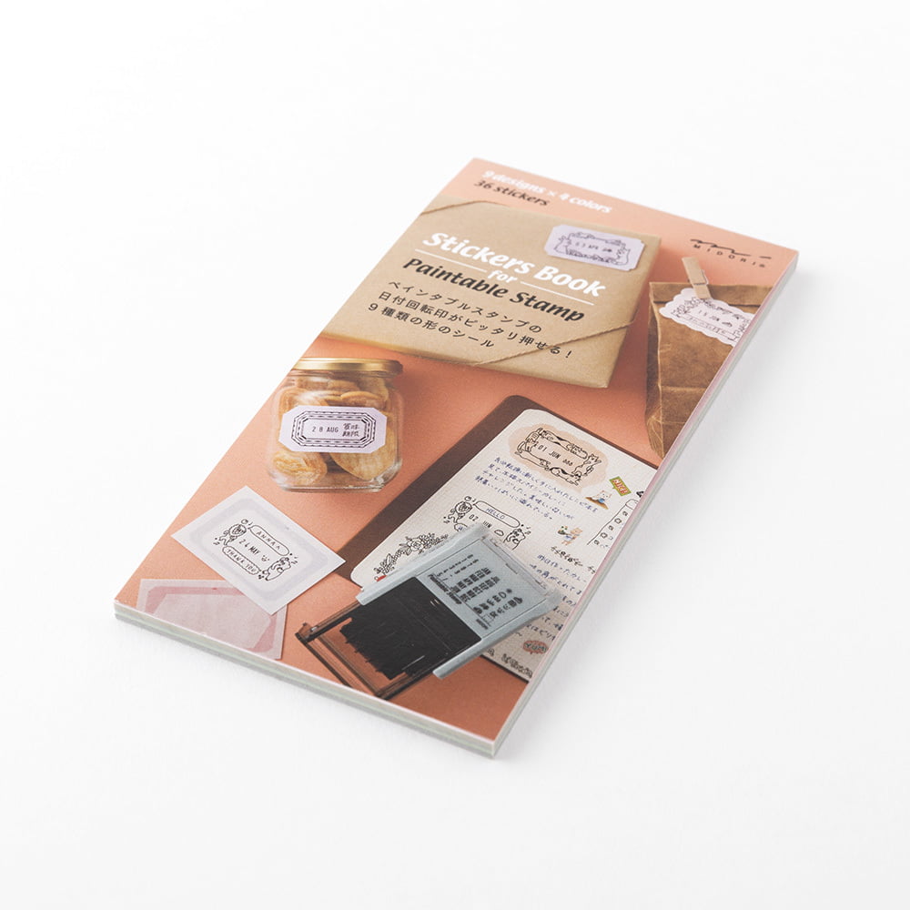 Midori - Sticker Book for Rotating Date Stamp Warm Colors-Stempel-DutchMills