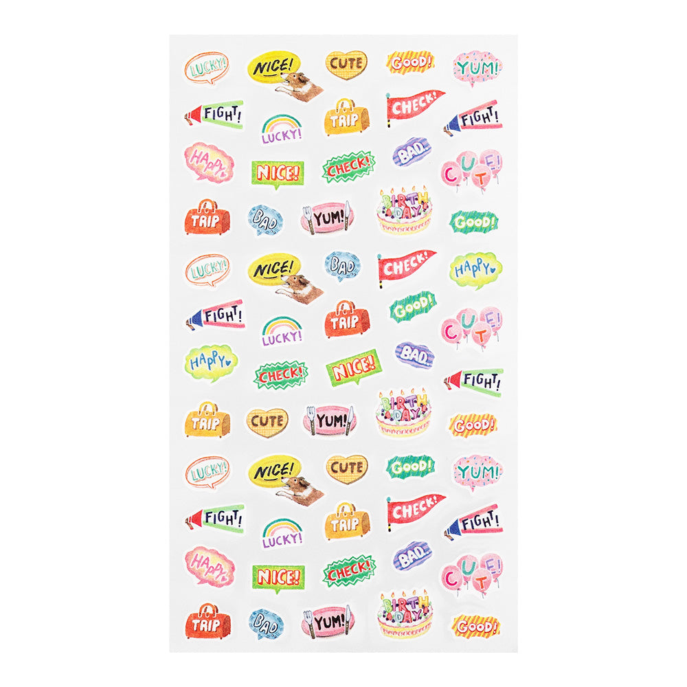 Midori - Sticker Daily Records Words-Sticker-DutchMills