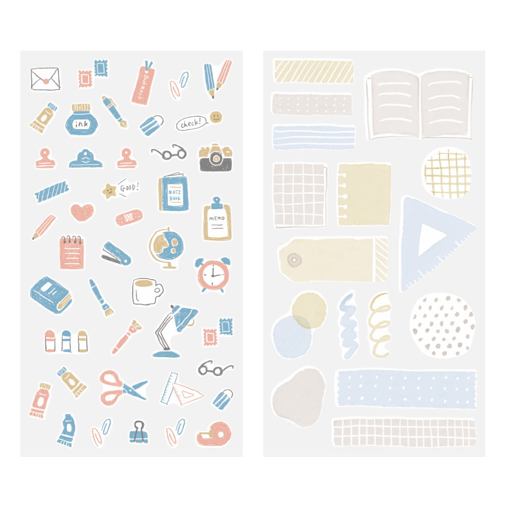 Midori - Sticker Two Sheets Stationery-Sticker-DutchMills