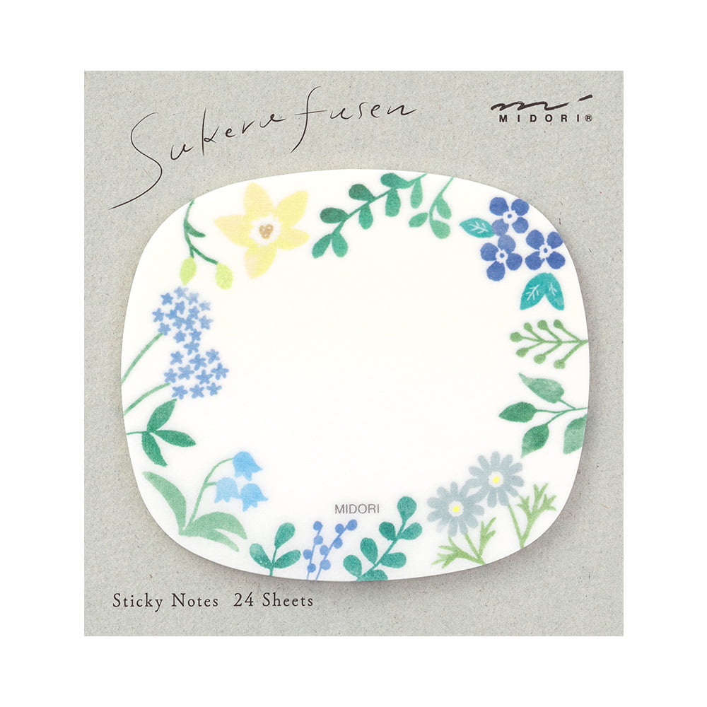 Midori - Sticky Notes Transparency Wild Flowers-Sticky Notes-DutchMills