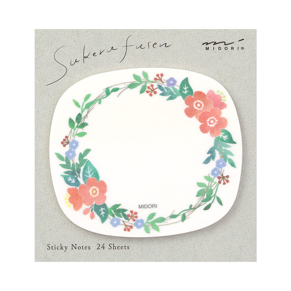Midori - Sticky Notes Transparency Wreath-Sticky Notes-DutchMills