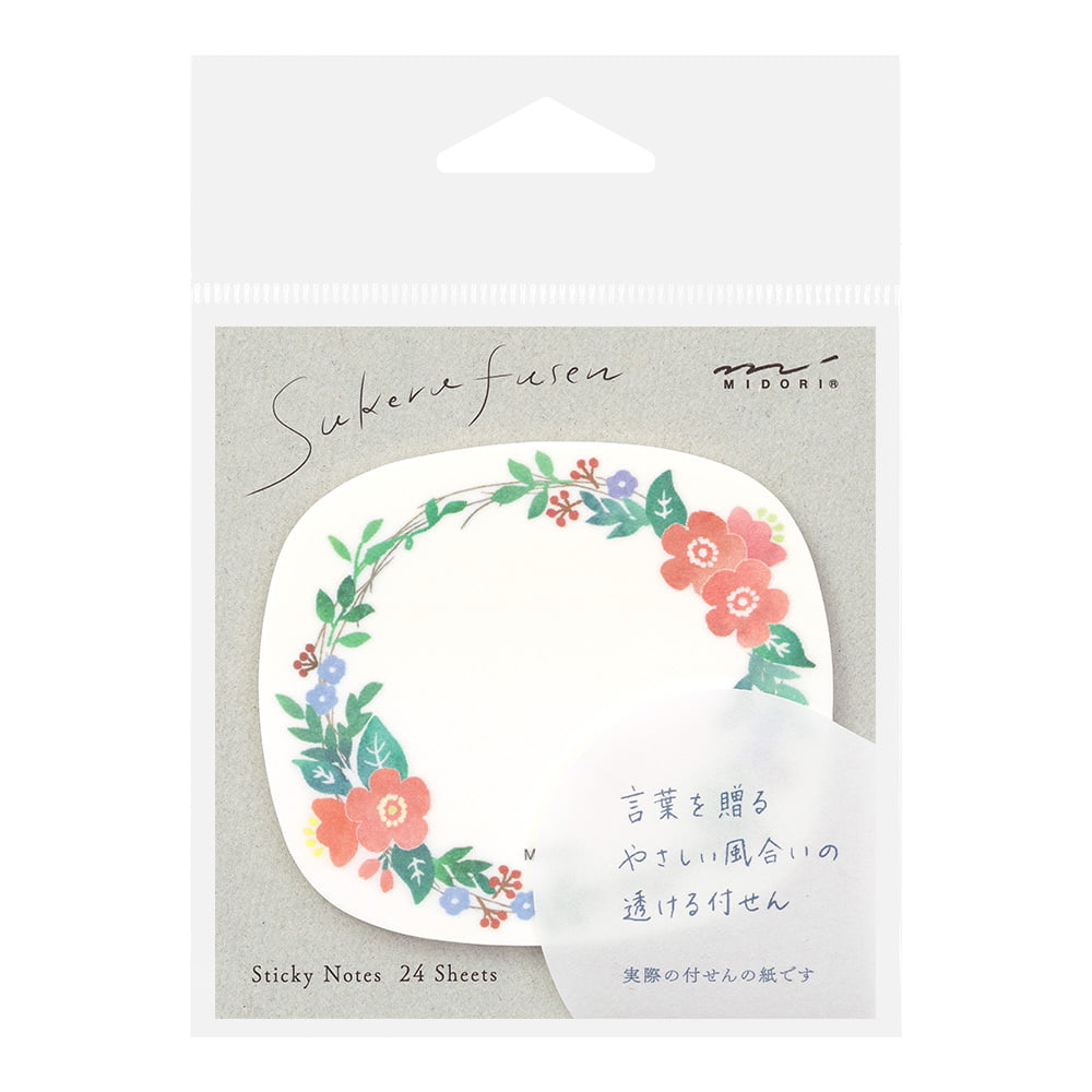 Midori - Sticky Notes Transparency Wreath-Sticky Notes-DutchMills