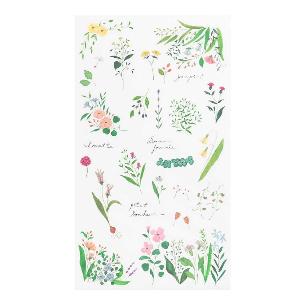 Midori - Transfer Sticker - Flowering Plants-Sticker-DutchMills