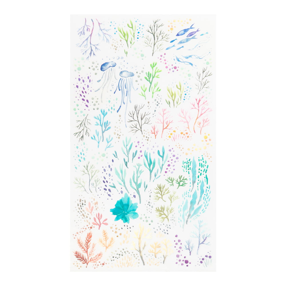 Midori - Transfer Sticker - Watercolor Sea-Sticker-DutchMills