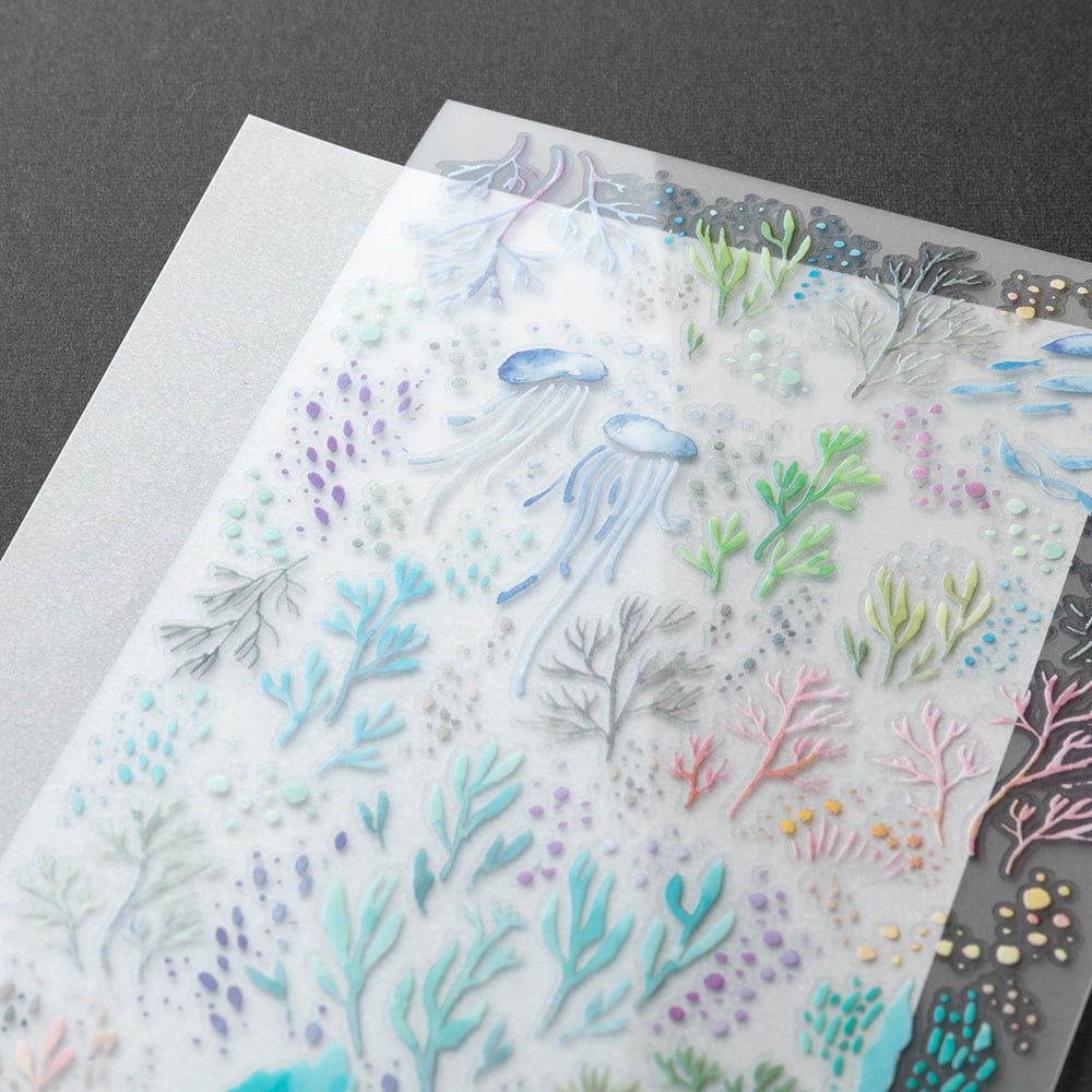 Midori - Transfer Sticker - Watercolor Sea-Sticker-DutchMills