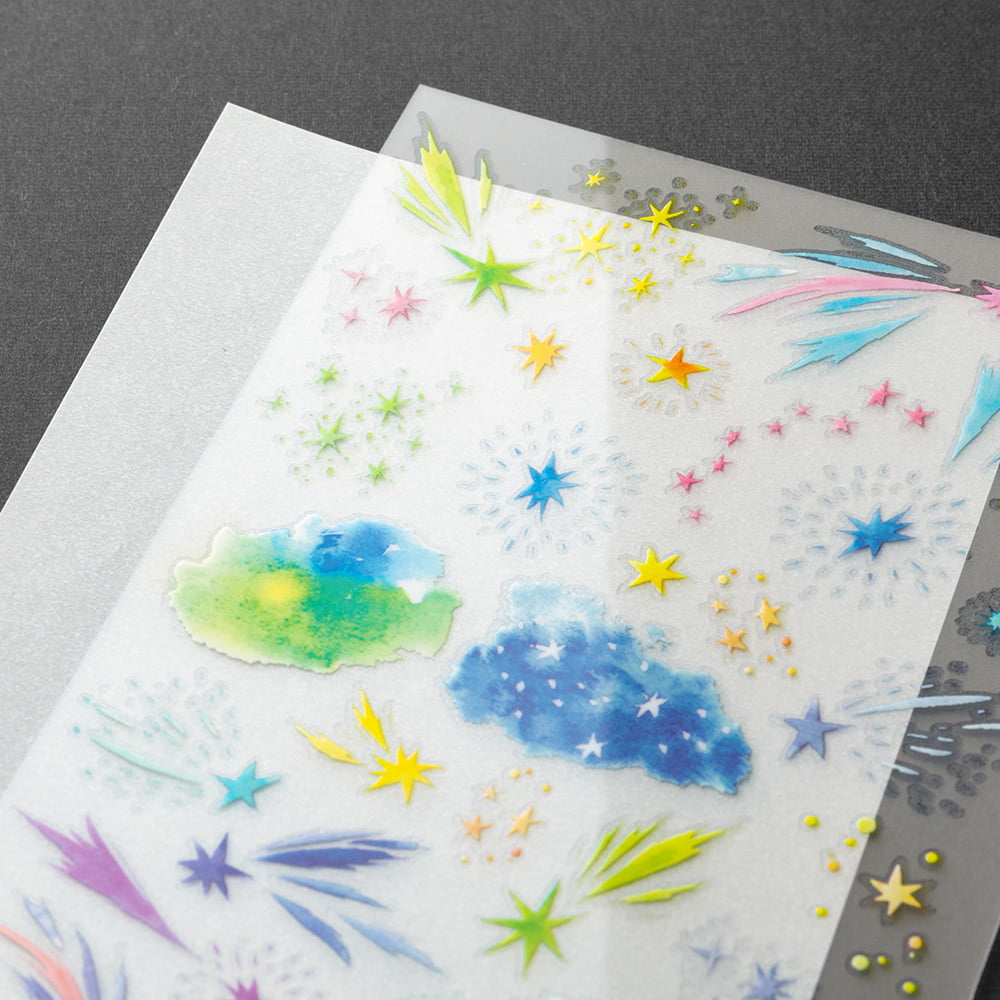 Midori - Transfer Sticker - Watercolor Starry Sky-Sticker-DutchMills
