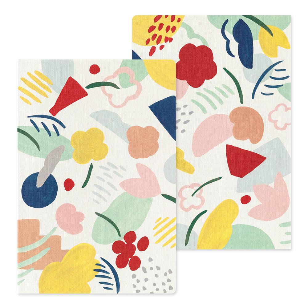 Midori - Yuru Log Notebook B6 Motif Textile-Notitieboek-DutchMills
