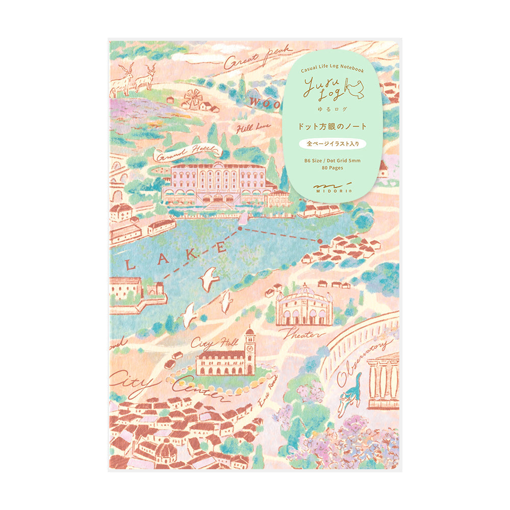 Midori - Yuru Log Notebook B6 Travel & Hotel-Midori-DutchMills