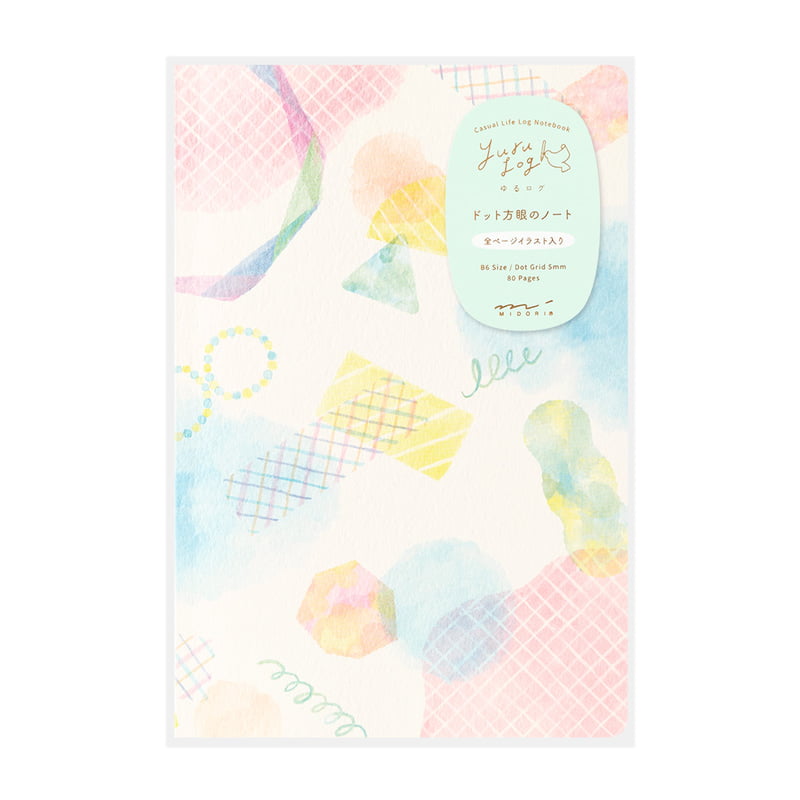 Midori - Yuru Log Notebook B6 Watercolour-Notitieboek-DutchMills