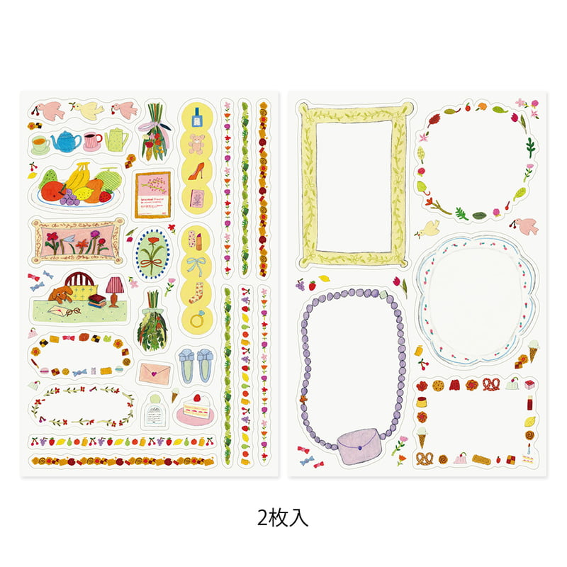 Midori - Yuru Log Sticker Two Sheets My Life-Sticker-DutchMills