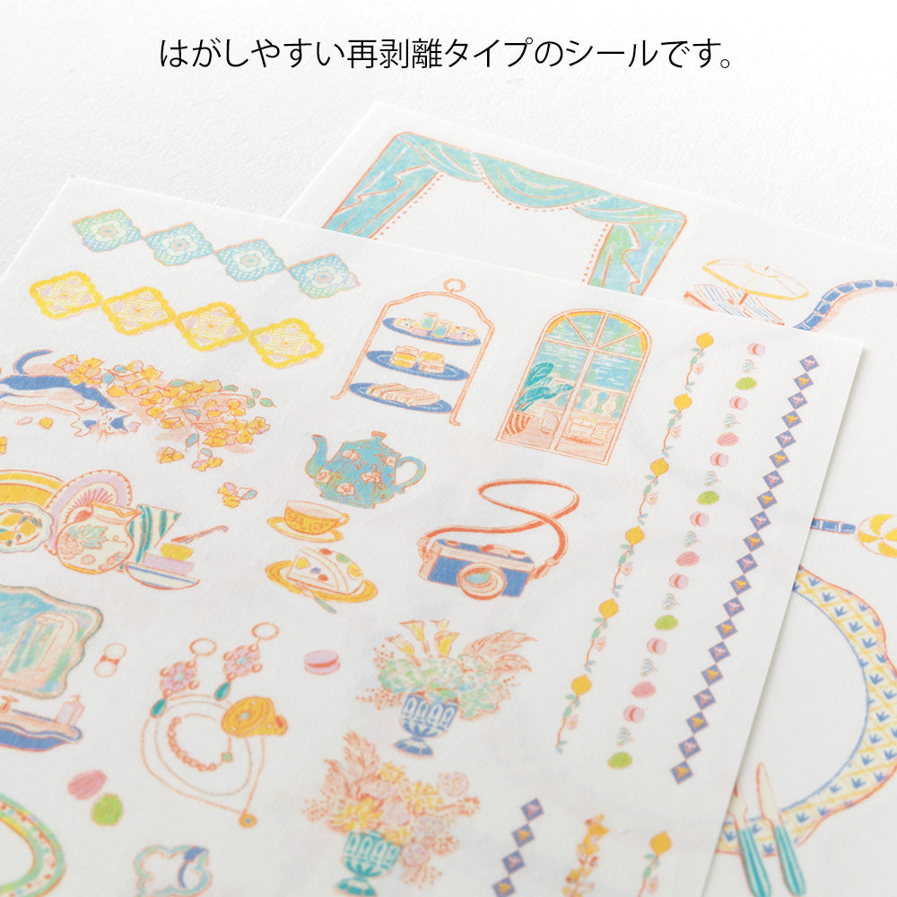 Midori - Yuru Log Sticker Two Sheets Travel & Hotel-Sticker-DutchMills