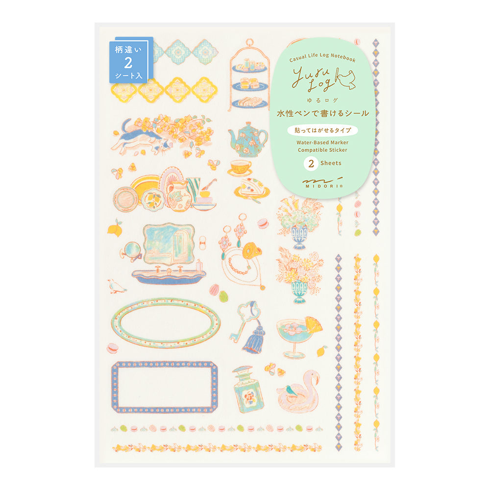 Midori - Yuru Log Sticker Two Sheets Travel & Hotel-Sticker-DutchMills