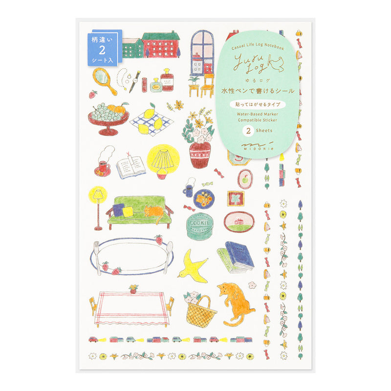 Midori - Yuru Log Vol. 3 Decoration Sticker Daily Life-Sticker-DutchMills