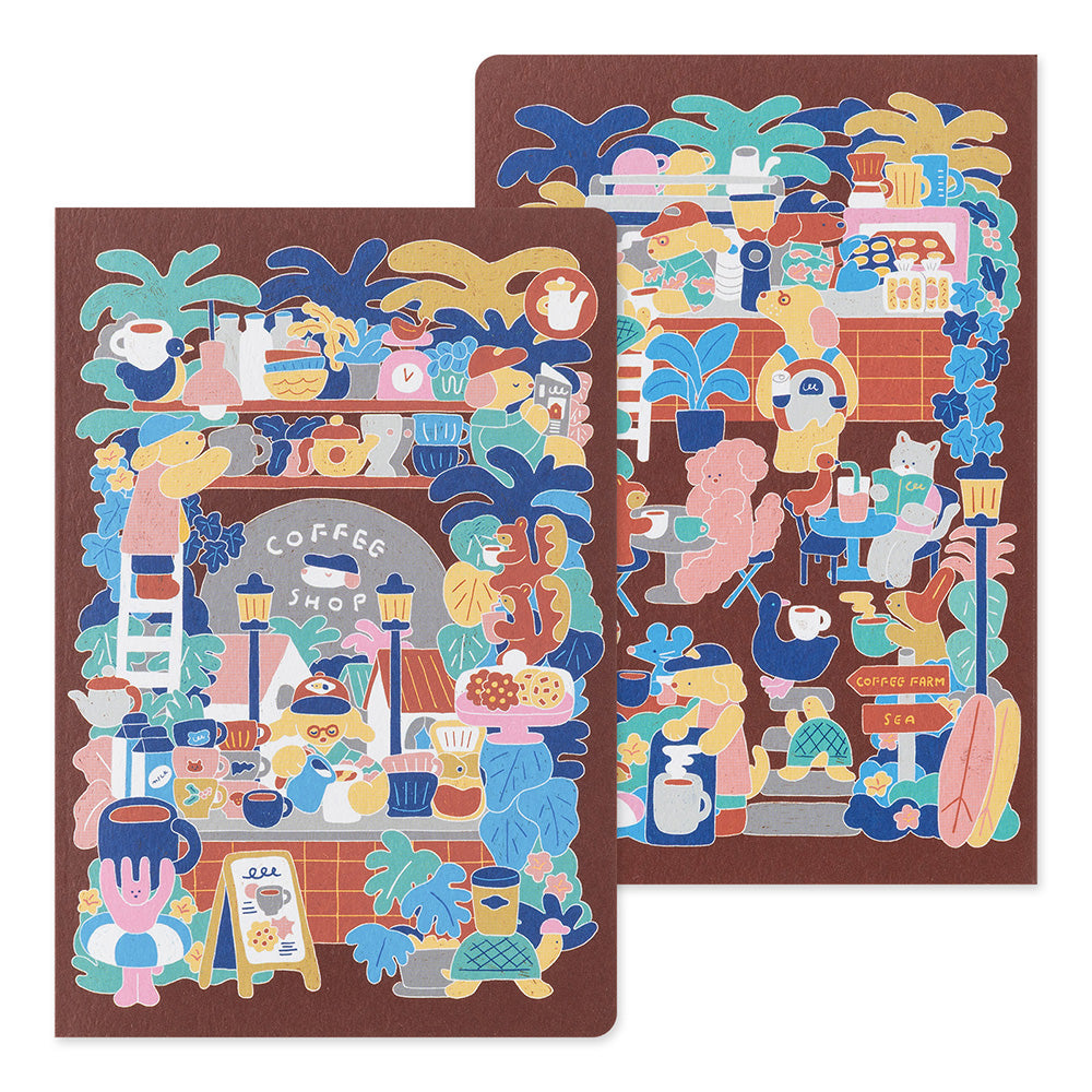 Midori - Yuru Log - Vol. 3 Notebook B6 Coffee Shop-Notitieboek-DutchMills