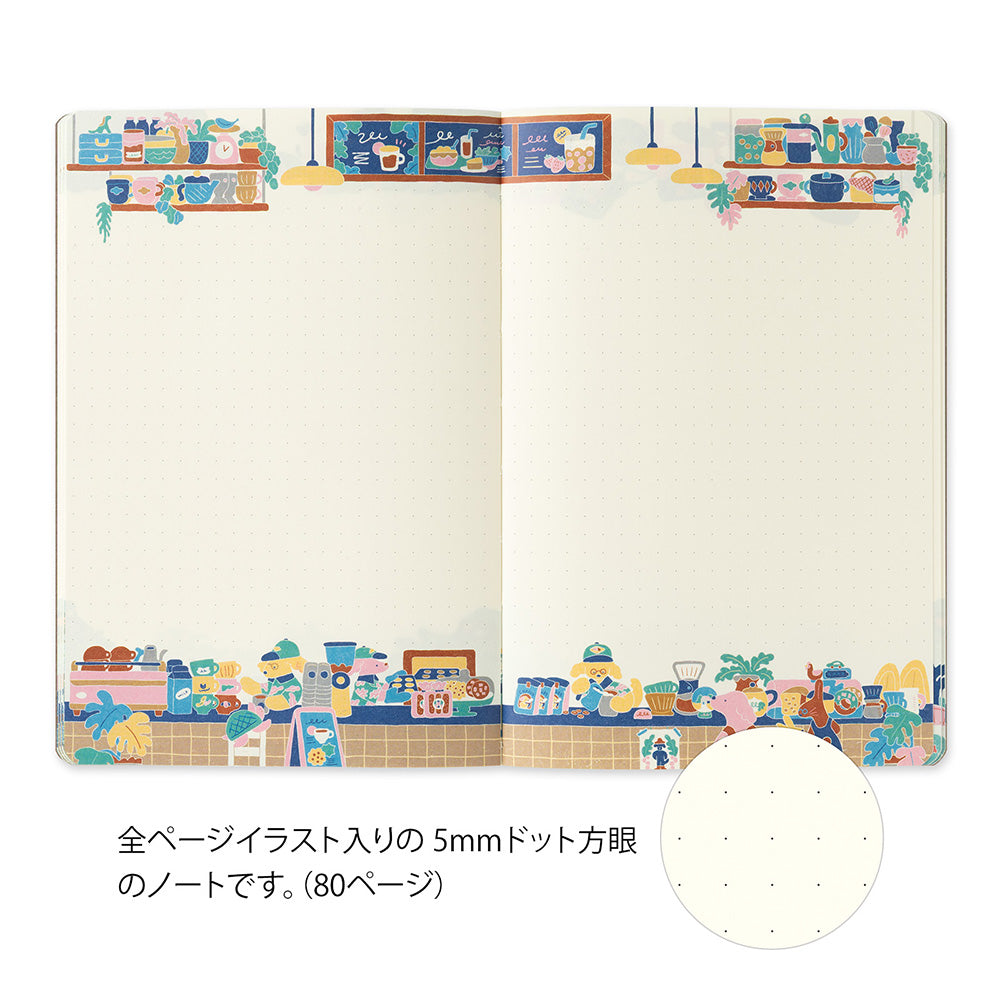 Midori - Yuru Log - Vol. 3 Notebook B6 Coffee Shop-Notitieboek-DutchMills