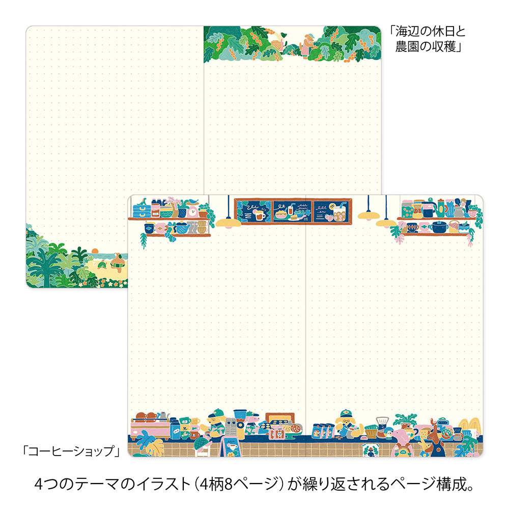 Midori - Yuru Log - Vol. 3 Notebook B6 Coffee Shop-Notitieboek-DutchMills