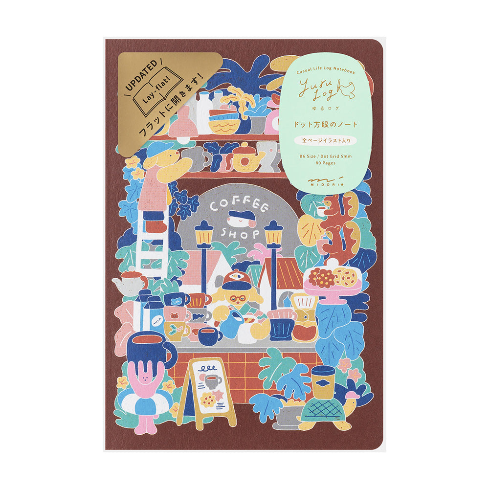 Midori - Yuru Log - Vol. 3 Notebook B6 Coffee Shop-Notitieboek-DutchMills