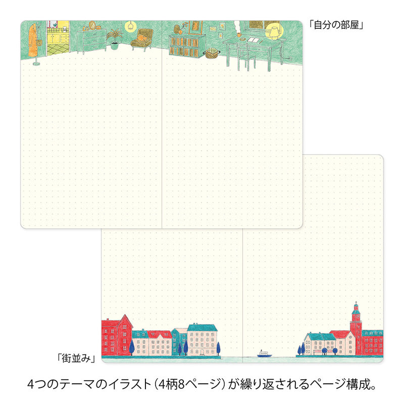 Midori - Yuru Log - Vol. 3 Notebook B6 Daily Life-Notitieboek-DutchMills