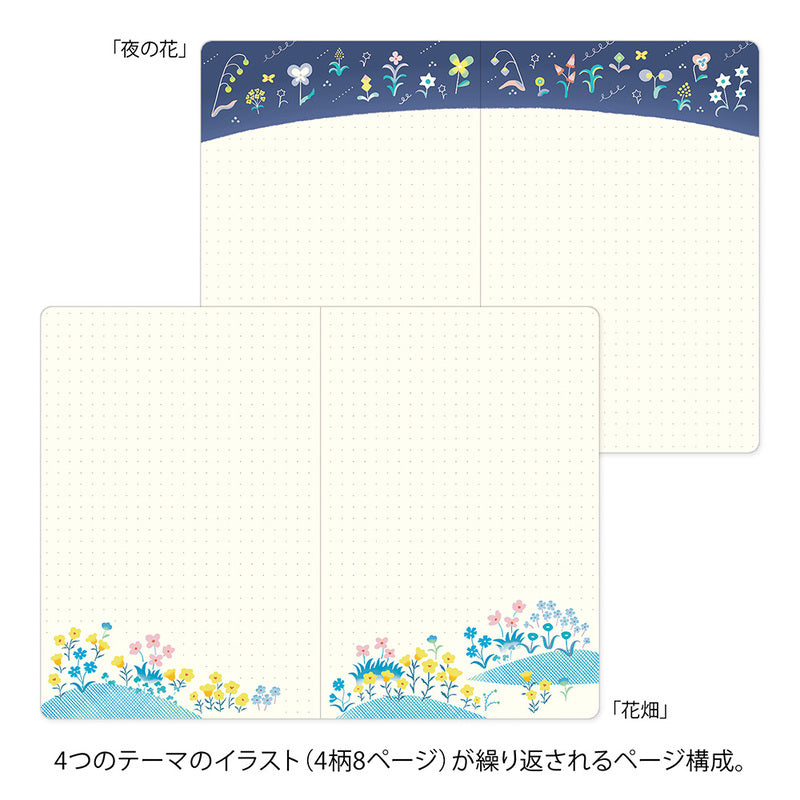 Midori - Yuru Log - Vol. 3 Notebook B6 Floral-Notitieboek-DutchMills