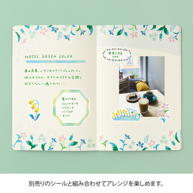 Midori - Yuru Log - Vol. 3 Notebook B6 Floral-Notitieboek-DutchMills