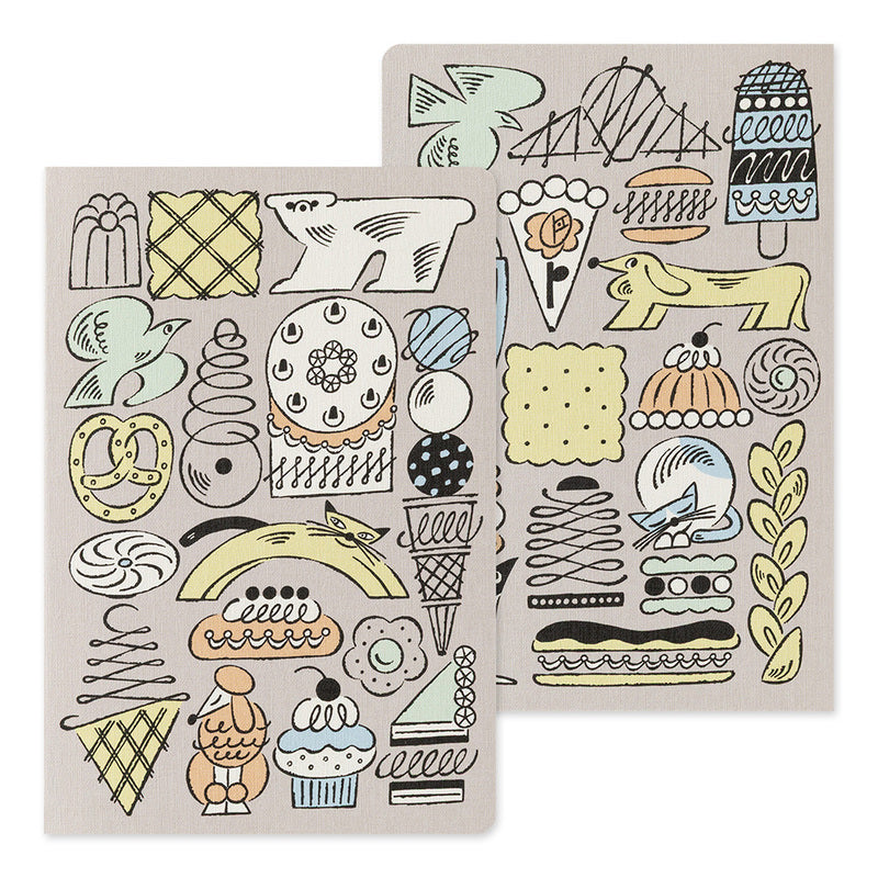 Midori - Yuru Log - Vol. 3 Notebook B6 Sweets & Animals-Notitieboek-DutchMills