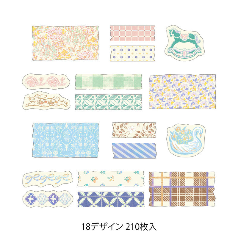 Midori - Yuru Log Vol. 3 Roll Sticker Antique-Maskingtape-DutchMills
