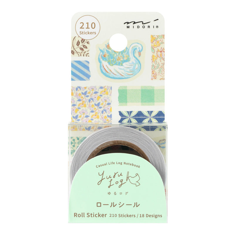 Midori - Yuru Log Vol. 3 Roll Sticker Antique-Maskingtape-DutchMills