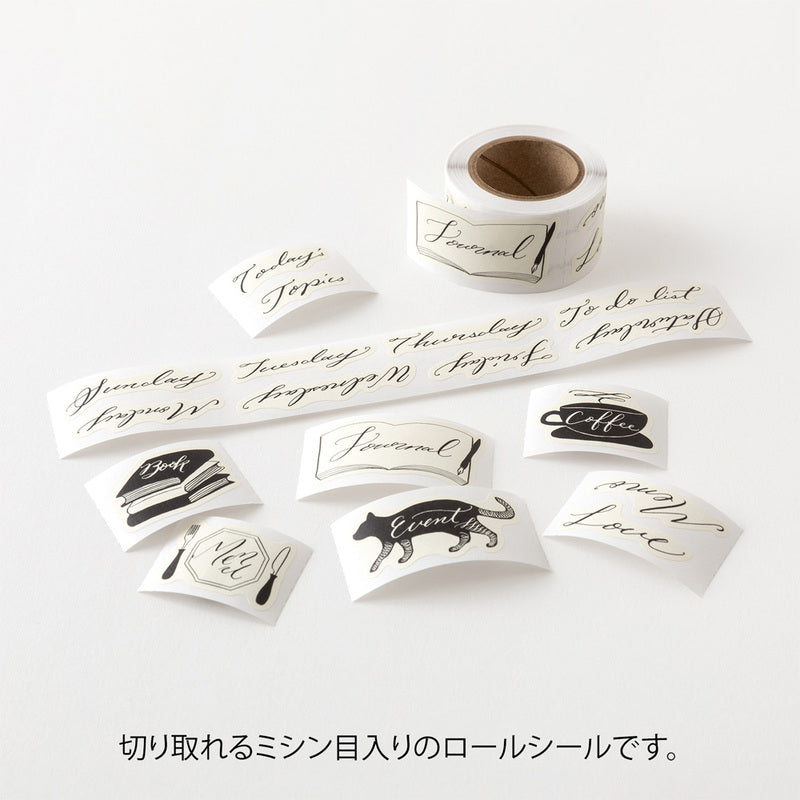 Midori - Yuru Log Vol. 3 Roll Sticker Calligraphy-Maskingtape-DutchMills