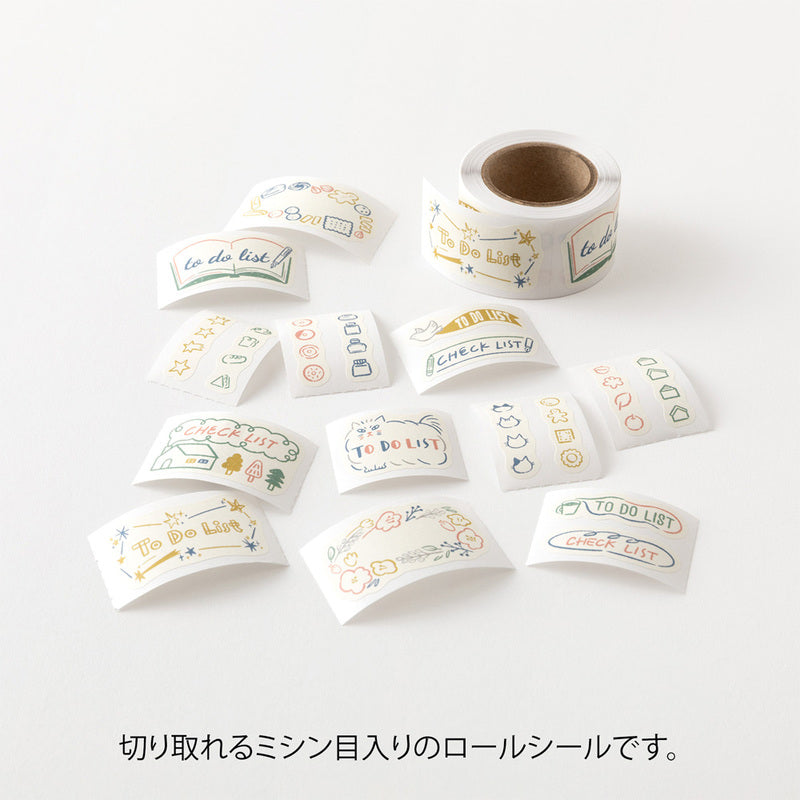 Midori - Yuru Log Vol. 3 Roll Sticker List-Maskingtape-DutchMills