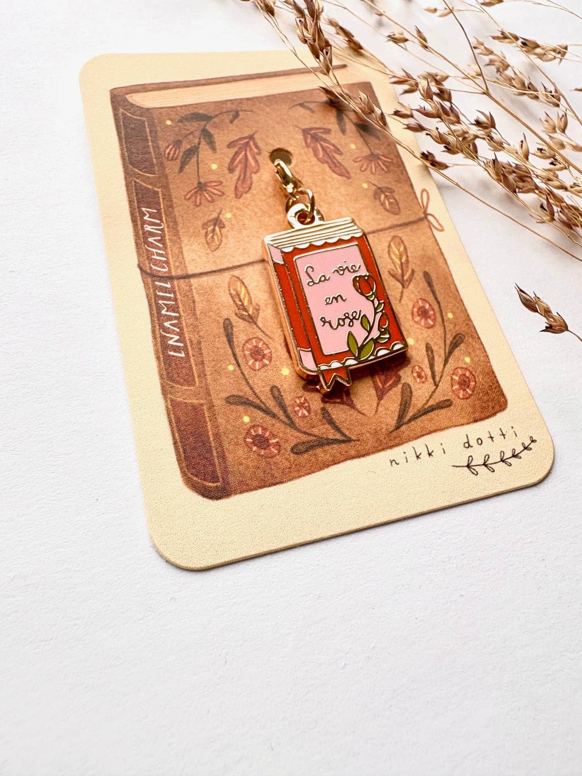 Enamel charm - Book-DutchMills