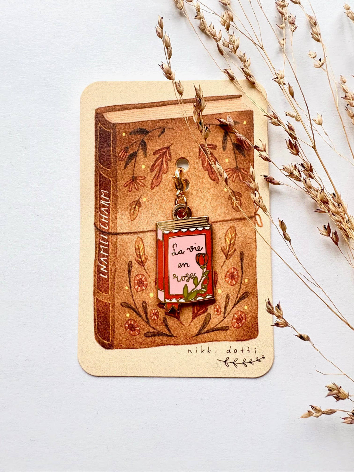 Enamel charm - Book-DutchMills
